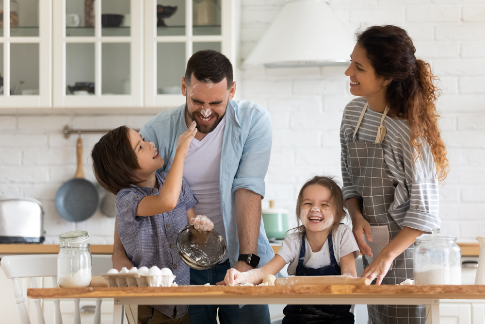 healthy happy family